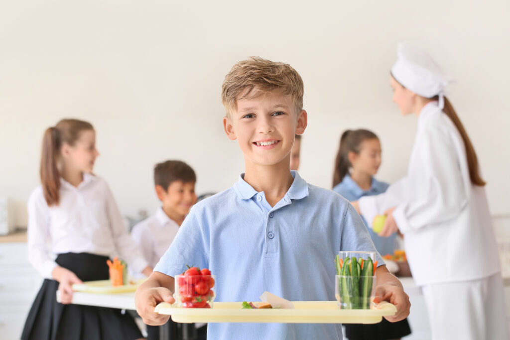 support organic school food